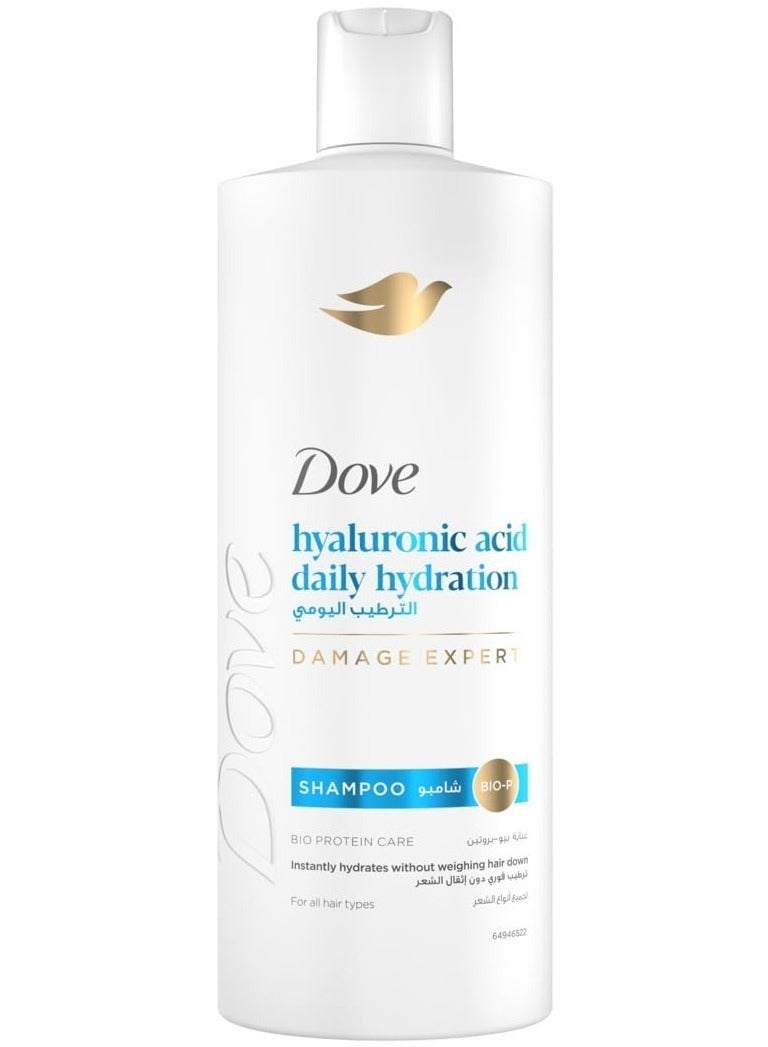 Dove hyaluronic acid daily hydration DAMAGE EXPERT SHAMPOO 350 ml - Image 1